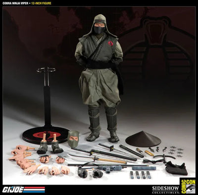 G.I. Joe 12 Inch Action Figure: Cobra Ninja Viper (SDCC Exclusive)ㅤ – Sideshow Collectibles – ActionFigureBrasil — embalagem