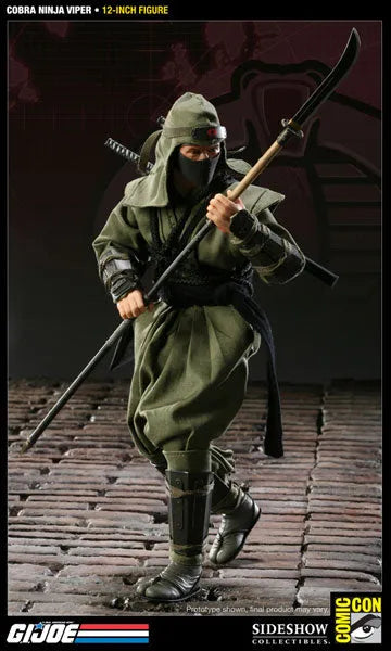 G.I. Joe 12 Inch Action Figure: Cobra Ninja Viper (SDCC Exclusive)ㅤ – Sideshow Collectibles – ActionFigure Brasil