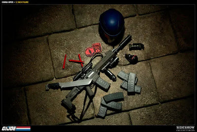 G.I.JOE - 12 Inch Action Figure: Cobra Viper (Regular Edition)ㅤ – Sideshow Collectibles – ActionFigureBrasil — ângulo diferente