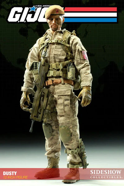G.I.JOE - 12 Inch Action Figure: Dustyㅤ – Sideshow Collectibles – ActionFigureBrasil — ângulo diferente