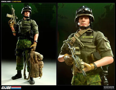 G.I.JOE - 12 Inch Action Figures: General Hawkㅤ – Sideshow Collectibles – ActionFigureBrasil — embalagem