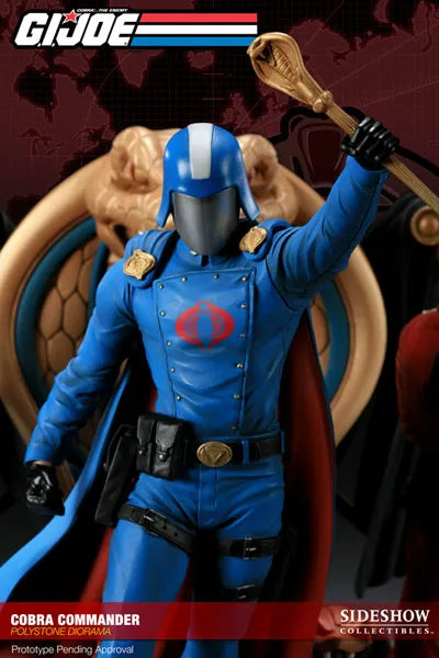 G.I. Joe Cobra Commander Diorama Statueㅤ – Sideshow Collectibles – ActionFigure Brasil