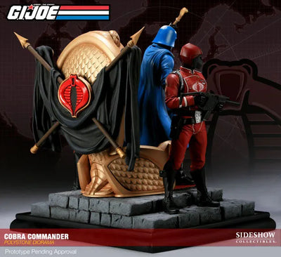 G.I. Joe Cobra Commander Diorama Statueㅤ – Sideshow Collectibles – ActionFigureBrasil — acessórios