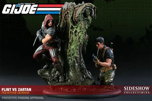 G.I.JOE - Versus Diorama Statue: Flint VS Zartanㅤ – Sideshow Collectibles – ActionFigure Brasil