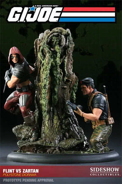 G.I.JOE - Versus Diorama Statue: Flint VS Zartanㅤ – Sideshow Collectibles – ActionFigure Brasil