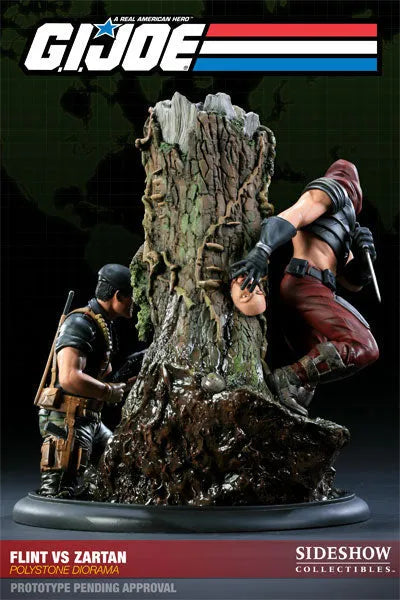 G.I.JOE - Versus Diorama Statue: Flint VS Zartanㅤ – Sideshow Collectibles – ActionFigure Brasil