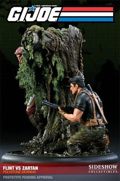 G.I.JOE - Versus Diorama Statue: Flint VS Zartanㅤ – Sideshow Collectibles – ActionFigure Brasil