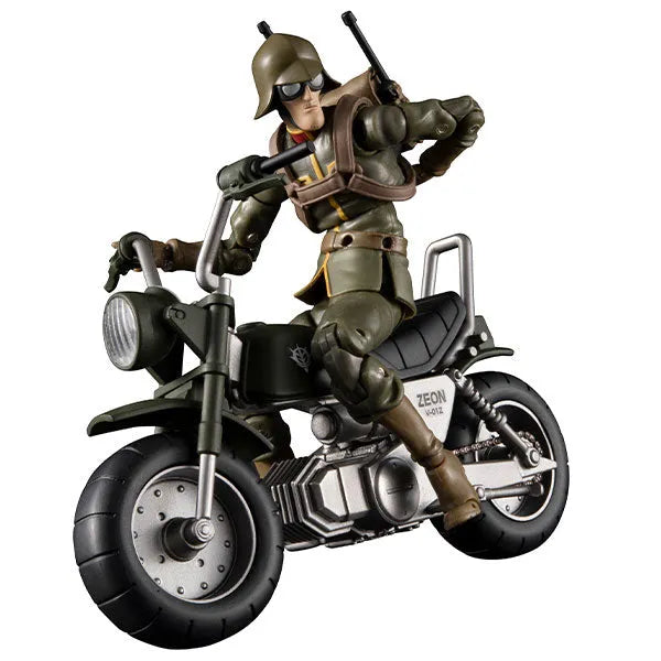 G.M.G. Mobile Suit Gundam - Zeon Army 08 V-SP - Normal Soldier & Zeon Army Soldier Motorcycle (Megahouse)ㅤ – MegaHouse – ActionFigure Brasil
