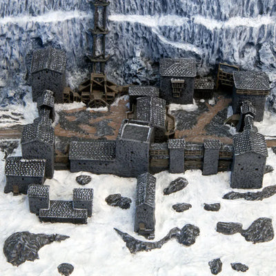 Game of Thrones - Castle Black & The Wall Desktop Sculptureㅤ – Gantaku – ActionFigureBrasil — close