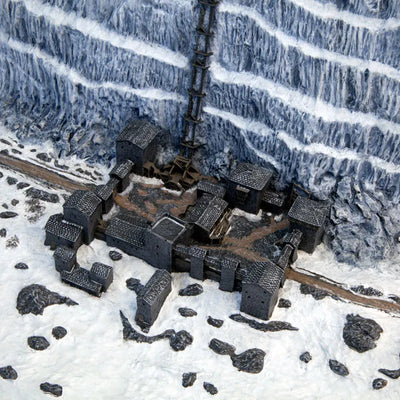 Game of Thrones - Castle Black & The Wall Desktop Sculptureㅤ – Gantaku – ActionFigureBrasil — com base expositora