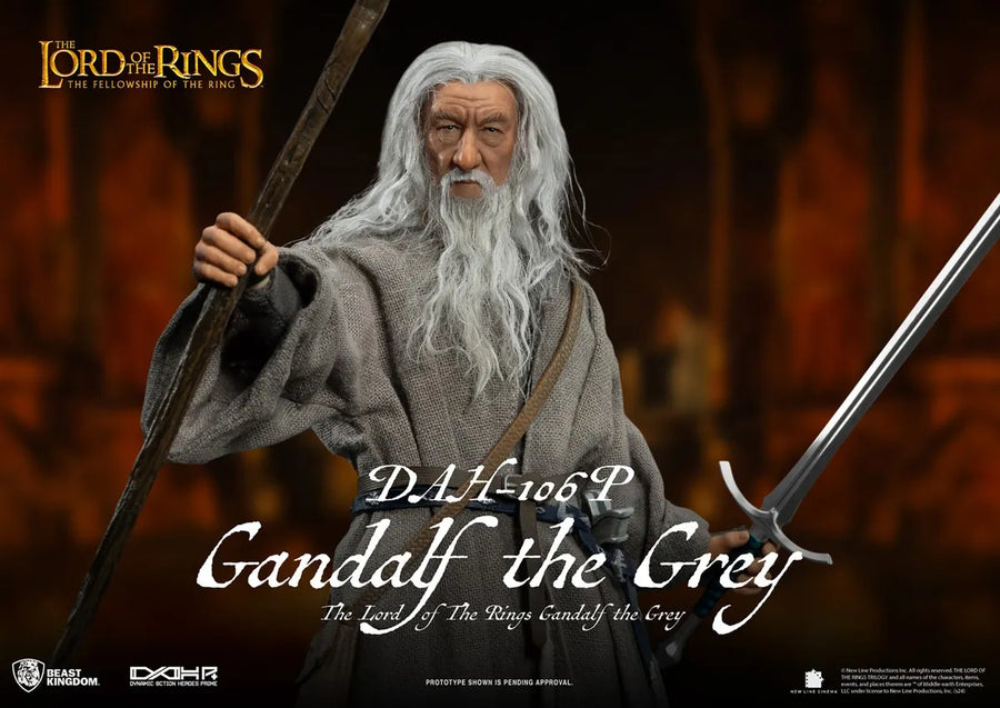 Gandalf the Grey - LIMITED EDITION: 3000 – Beast Kingdom – ActionFigure Brasil