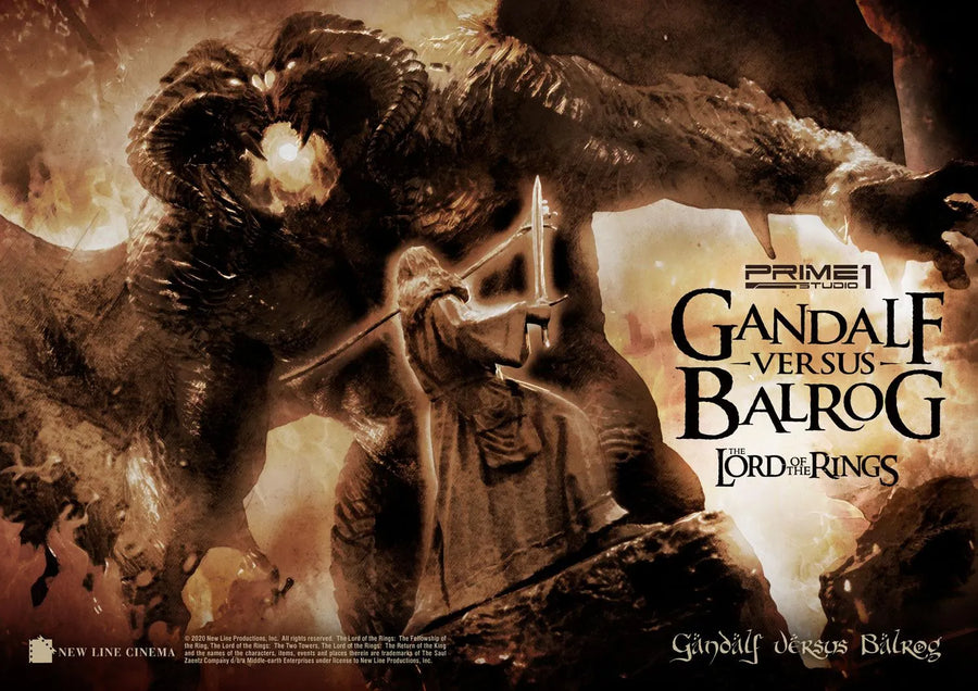 Gandalf Versus Balrog (Exclusive Version) The Lord of the Rings (Film) – Prime1Studio – ActionFigure Brasil