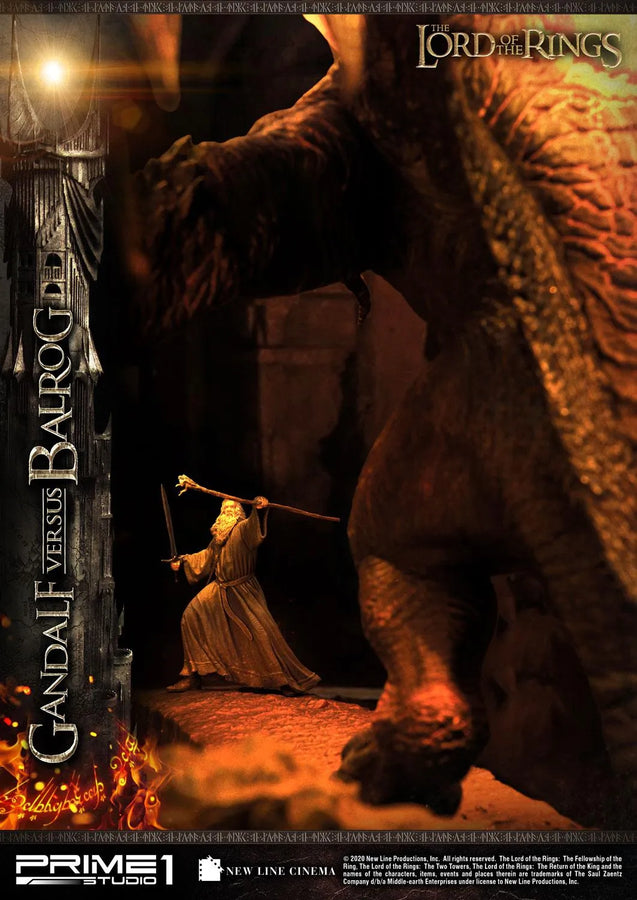Gandalf Versus Balrog (Exclusive Version) The Lord of the Rings (Film) – Prime1Studio – ActionFigure Brasil