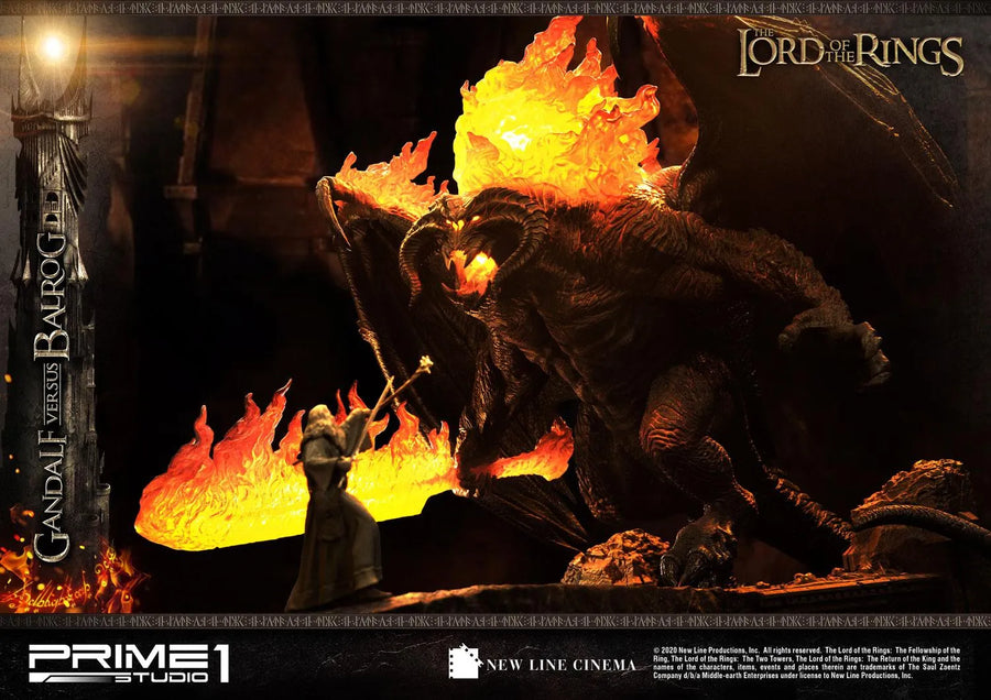 Gandalf Versus Balrog (Exclusive Version) The Lord of the Rings (Film) – Prime1Studio – ActionFigure Brasil