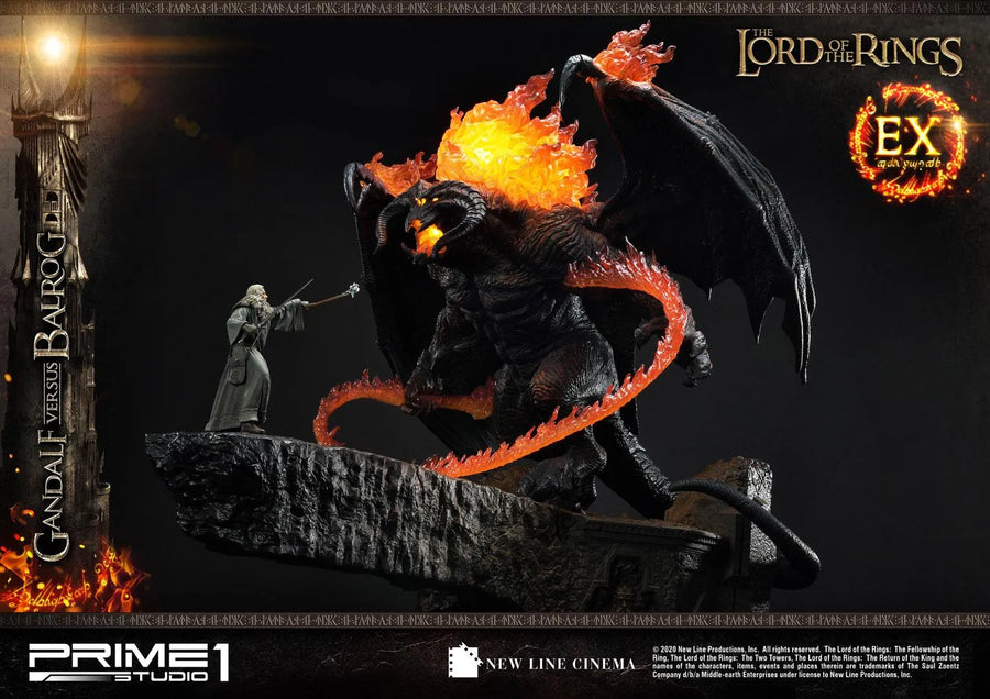 Gandalf Versus Balrog (Exclusive Version) The Lord of the Rings (Film) – Prime1Studio – ActionFigure Brasil
