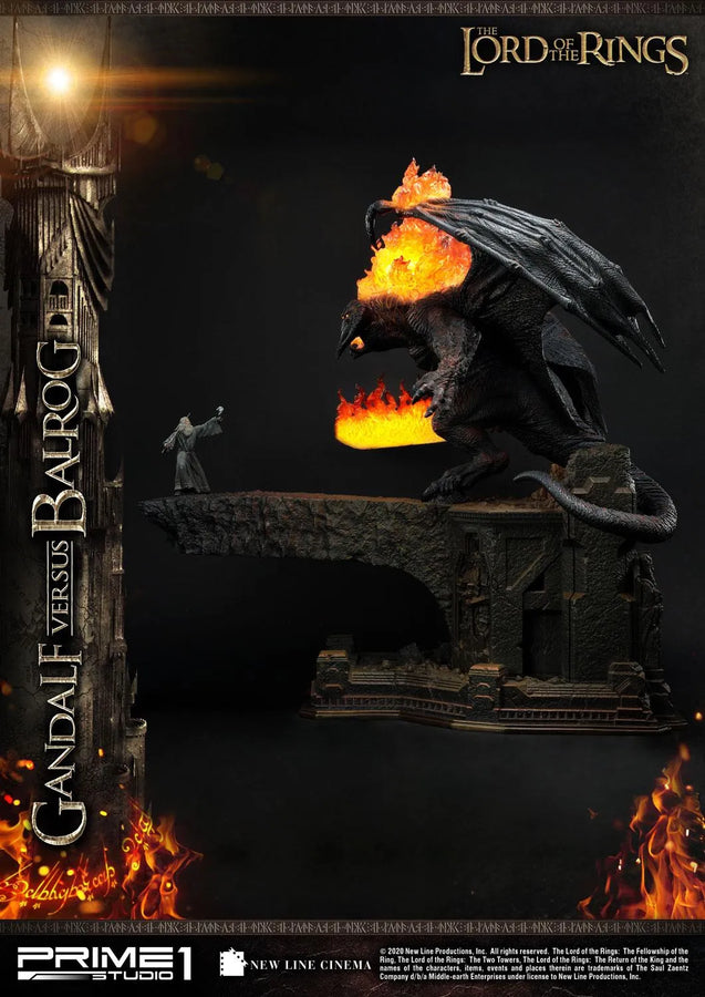 Gandalf Versus Balrog (Exclusive Version) The Lord of the Rings (Film) – Prime1Studio – ActionFigure Brasil