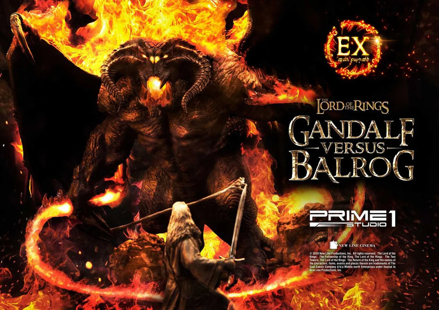 Gandalf Versus Balrog (Exclusive Version) The Lord of the Rings (Film) – Prime1Studio – ActionFigure Brasil