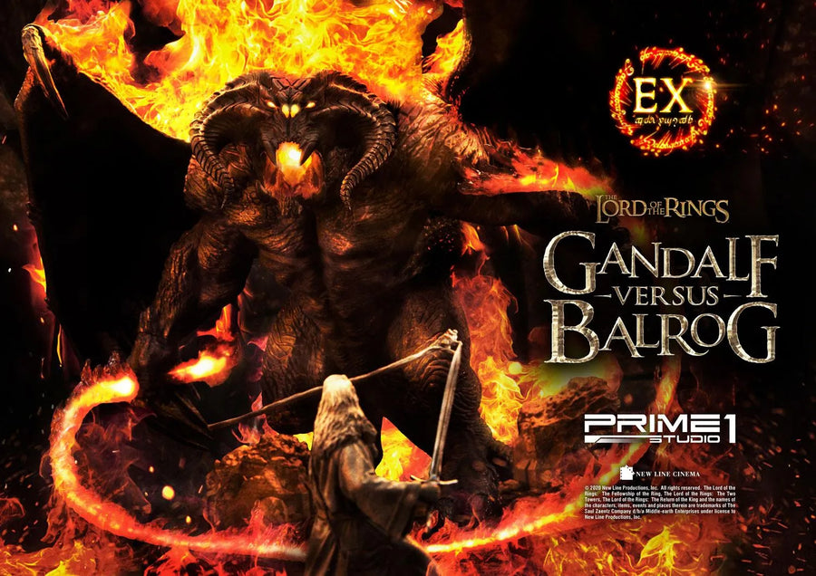 Gandalf Versus Balrog (Exclusive Version) The Lord of the Rings (Film) – Prime1Studio – ActionFigure Brasil