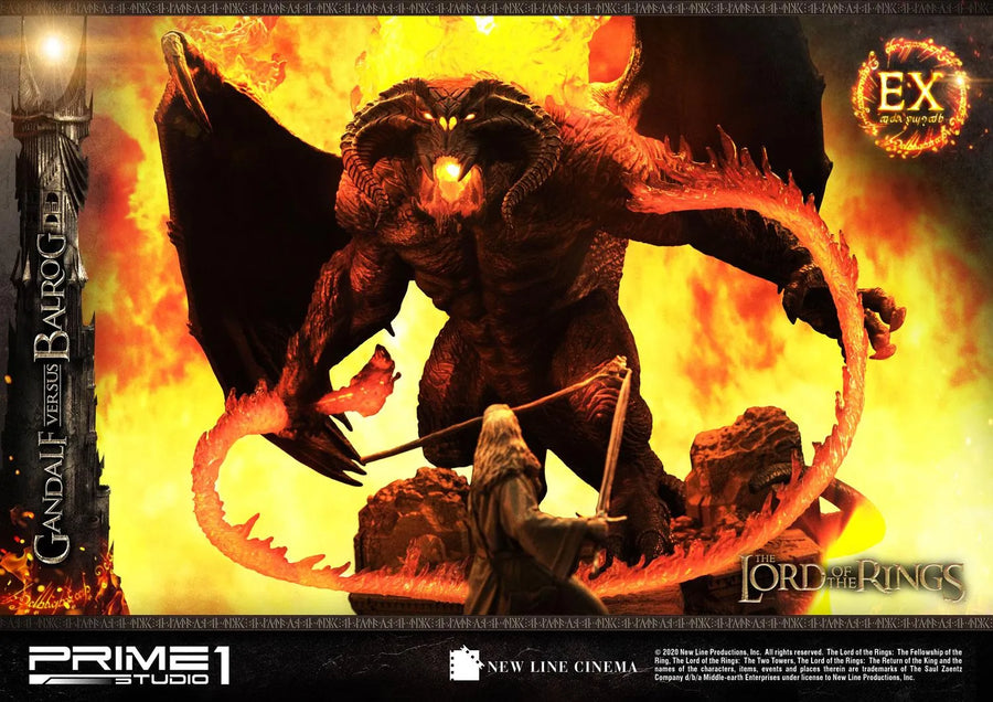 Gandalf Versus Balrog (Exclusive Version) The Lord of the Rings (Film) – Prime1Studio – ActionFigure Brasil