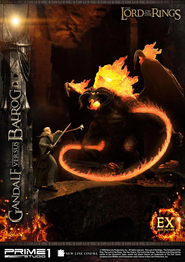 Gandalf Versus Balrog (Exclusive Version) The Lord of the Rings (Film) – Prime1Studio – ActionFigure Brasil