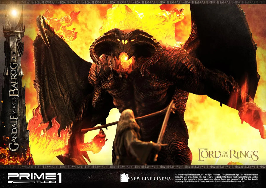 Gandalf Versus Balrog (Regular Version) The Lord of the Rings (Film) – Prime1Studio – ActionFigure Brasil