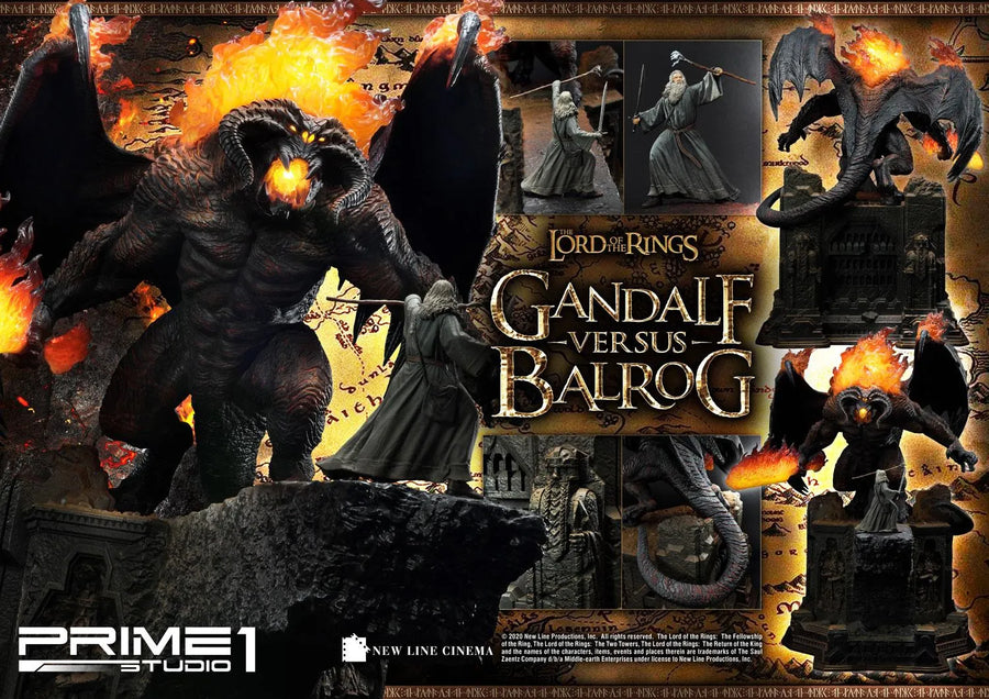 Gandalf Versus Balrog (Regular Version) The Lord of the Rings (Film) – Prime1Studio – ActionFigure Brasil