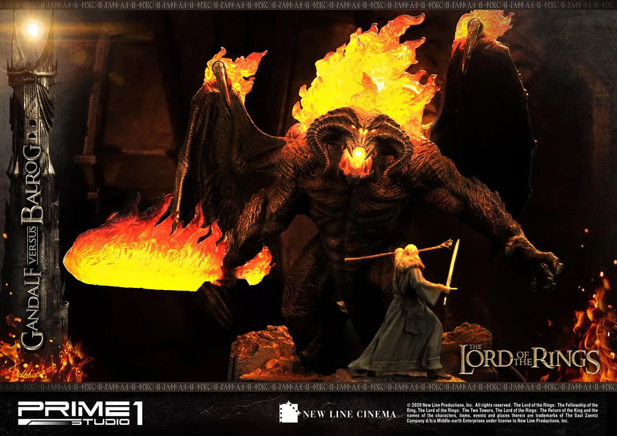 Gandalf Versus Balrog (Regular Version) The Lord of the Rings (Film) – Prime1Studio – ActionFigure Brasil