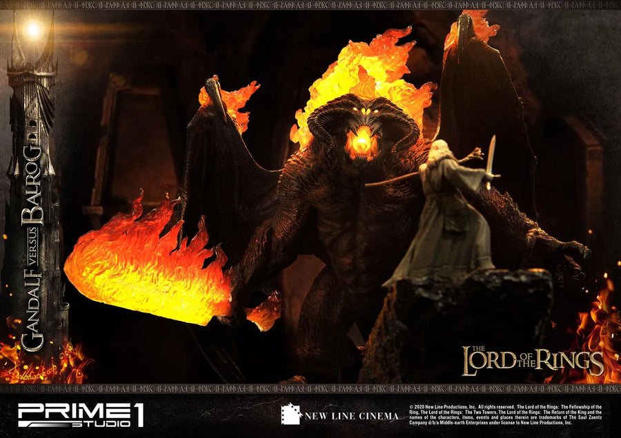 Gandalf Versus Balrog (Regular Version) The Lord of the Rings (Film) – Prime1Studio – ActionFigure Brasil