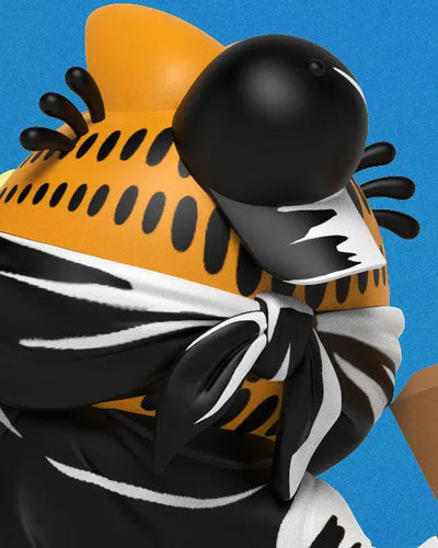 Garfield / Lasagna Bomber by Ndikol 7 Inch Vinyl Art Statueㅤ – Mighty Jaxx – ActionFigureBrasil — embalagem