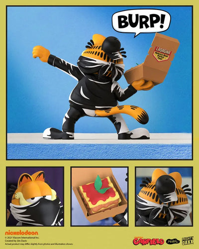 Garfield / Lasagna Bomber by Ndikol 7 Inch Vinyl Art Statueㅤ – Mighty Jaxx – ActionFigureBrasil — ambientada