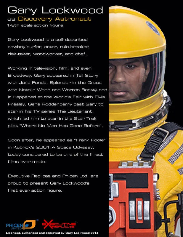 Gary Lockwood Discovery Astronaut Yellow 1/6 Action Figureㅤ – Executive Replicas – ActionFigureBrasil