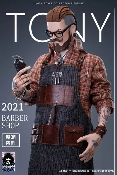 "Gathering Trend" Series Vol.1 JC-001 Oil Head Barber Tony (JC-001) 1/6 Action Figureㅤ – YUAN XING SHI – ActionFigure Brasil