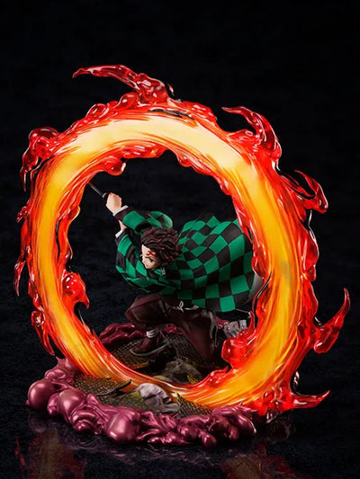 Gekijouban Kimetsu no Yaiba: Mugen Ressha-hen - Kamado Tanjirou - 1/8 - Hinokami Kagura Hekiranoten ver. (Aniplex) [Shop Exclusive]ㅤ – Aniplex – ActionFigureBrasil — ângulo diferente