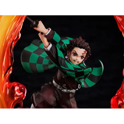 Gekijouban Kimetsu no Yaiba: Mugen Ressha-hen - Kamado Tanjirou - 1/8 - Hinokami Kagura Hekiranoten ver. (Aniplex) [Shop Exclusive]ㅤ – Aniplex – ActionFigureBrasil — embalagem