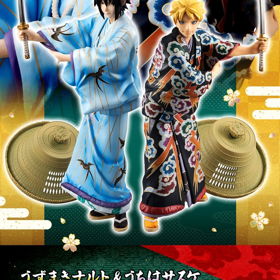 GEM Series NARUTO - Naruto - Uzumaki Naruto & Sasuke Kabuki EDITION SET 【With bonus】ㅤ – MegaHouse – ActionFigureBrasil