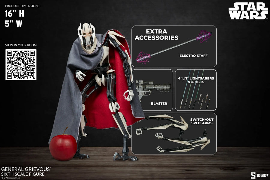 General Grievous - LIMITED EDITION – Sideshow Collectibles – ActionFigure Brasil