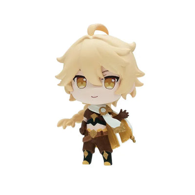 Genshin Impact - Amber - Venti - Diluc Ragnvindr - Paimon - Traveler (Aether) - Traveler (Lumine) - Genshin Capsule Collection Figure vol.1 - Set of 6 Figures (Bushiroad Creative)ㅤ – Bushiroad Creative – ActionFigure Brasil — ambientada