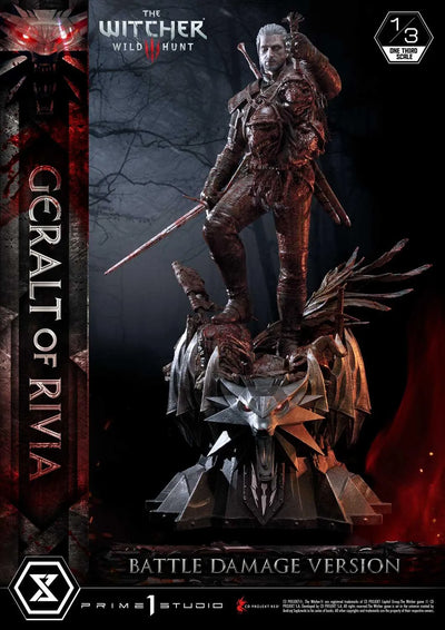 Geralt of Rivia (Battle Damage Edition) The Witcher 3: Wild Hunt – Prime1Studio – ActionFigure Brasil
