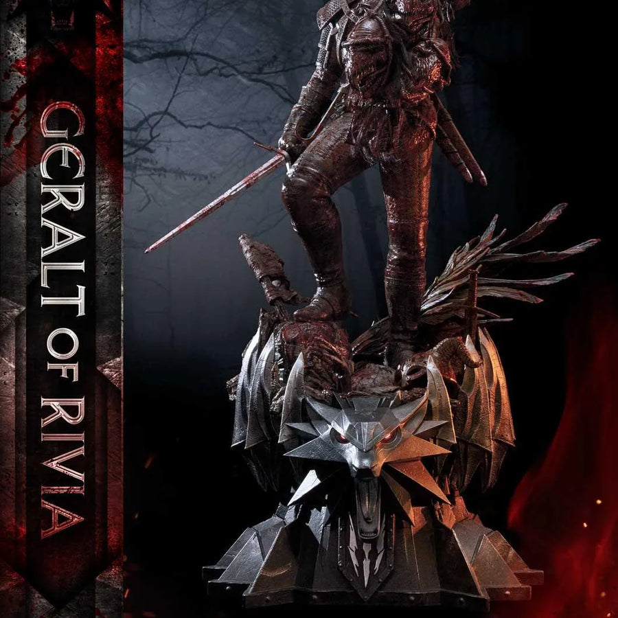 Geralt of Rivia (Battle Damage Edition) The Witcher 3: Wild Hunt – Prime1Studio – ActionFigure Brasil