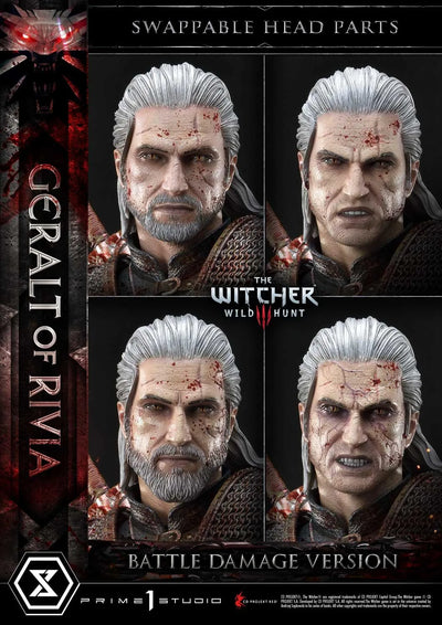 Geralt of Rivia (Battle Damage Edition) The Witcher 3: Wild Hunt – Prime1Studio – ActionFigure Brasil