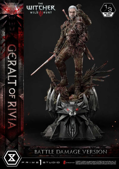 Geralt of Rivia (Battle Damage Edition) The Witcher 3: Wild Hunt – Prime1Studio – ActionFigure Brasil