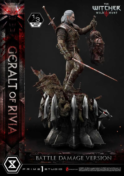 Geralt of Rivia (Battle Damage Edition) The Witcher 3: Wild Hunt – Prime1Studio – ActionFigure Brasil