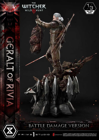 Geralt of Rivia (Battle Damage Edition) The Witcher 3: Wild Hunt – Prime1Studio – ActionFigure Brasil