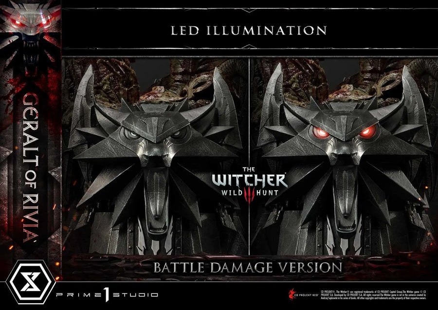 Geralt of Rivia (Battle Damage Edition) The Witcher 3: Wild Hunt – Prime1Studio – ActionFigure Brasil