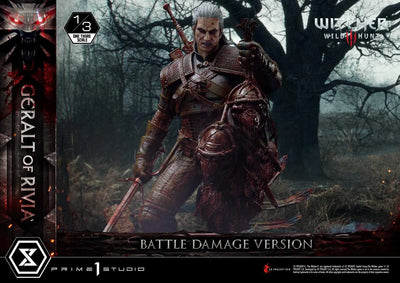 Geralt of Rivia (Battle Damage Edition) The Witcher 3: Wild Hunt – Prime1Studio – ActionFigure Brasil