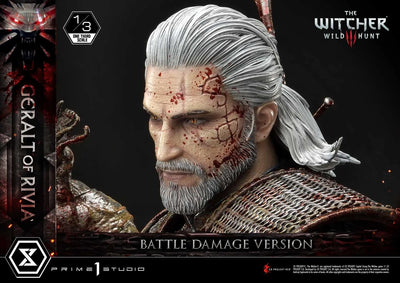 Geralt of Rivia (Battle Damage Edition) The Witcher 3: Wild Hunt – Prime1Studio – ActionFigure Brasil