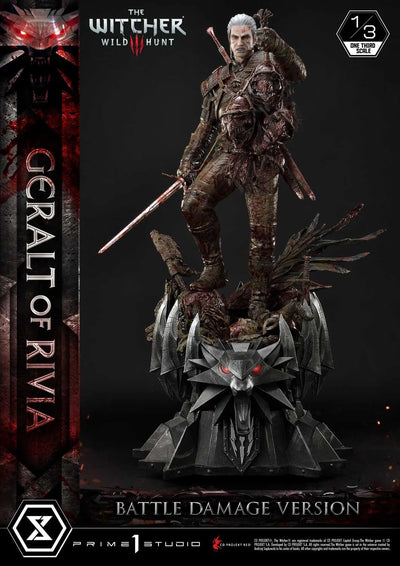 Geralt of Rivia (Battle Damage Edition) The Witcher 3: Wild Hunt – Prime1Studio – ActionFigure Brasil