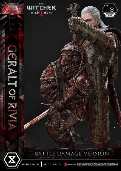 Geralt of Rivia (Battle Damage Edition) The Witcher 3: Wild Hunt – Prime1Studio – ActionFigure Brasil