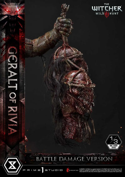Geralt of Rivia (Battle Damage Edition) The Witcher 3: Wild Hunt – Prime1Studio – ActionFigure Brasil