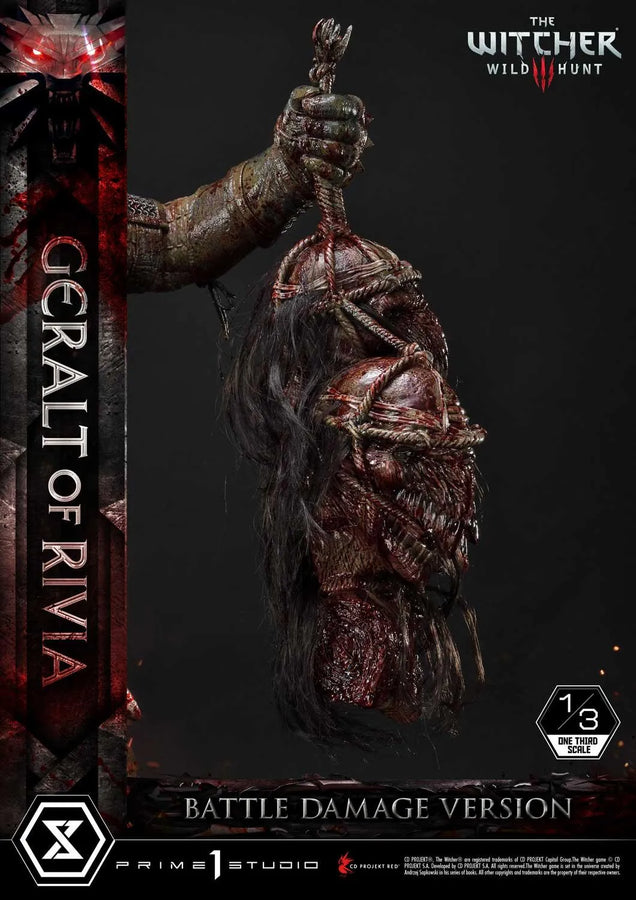 Geralt of Rivia (Battle Damage Edition) The Witcher 3: Wild Hunt – Prime1Studio – ActionFigure Brasil